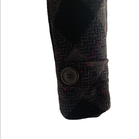 Aeropostale Pea Jacket Black/Gray Size S/P - Picture 5 of 6